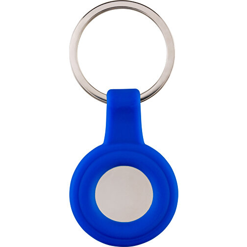 Schlüsselanhänger RE98-PORTOLA , Re98, blau / silber, Metall, Silikon, 5,30cm x 0,80cm x 3,60cm (Länge x Höhe x Breite), Bild 3