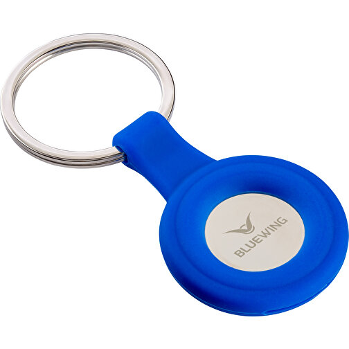 Schlüsselanhänger RE98-PORTOLA , Re98, blau / silber, Metall, Silikon, 5,30cm x 0,80cm x 3,60cm (Länge x Höhe x Breite), Bild 6