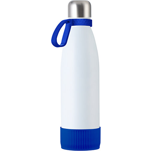 Thermoflasche RETUMBLER MyTOULON , Retumbler, weiß / blau / blau, Edelstahl, Kunststoff, Silikon, 4,30cm x 26,00cm x 7,00cm (Länge x Höhe x Breite), Bild 1