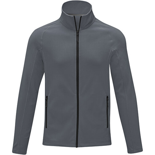 Zelus Fleecejacke Für Herren , storm grey, Microfleece 100% Polyester, 140 g/m2, M, , Bild 3