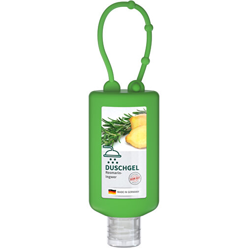 Gel Douche Rosmarin-Gingembre, Bumper de 50 ml, vert, Body Label (R-PET), Image 1
