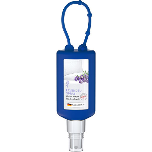 Lavendel-Spray, 50 Ml Bumper Blau, Body Label (R-PET) , blau, Kunststoff (100% recycelt), Folie, Silikon, 2,20cm x 14,00cm x 4,70cm (Länge x Höhe x Breite), Bild 1