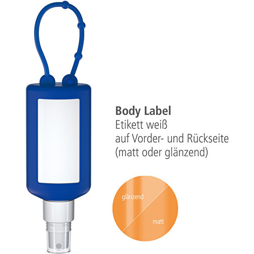 Nettoyant pour Smartphone et Lieu de Travail, 50 ml Bumper bleu, Body Label (R-PET), Image 3