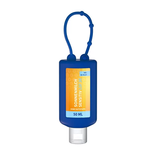 Lait solaire sensible FPS 30, Bumper de 50 ml (bleu), Body Label, Image 1