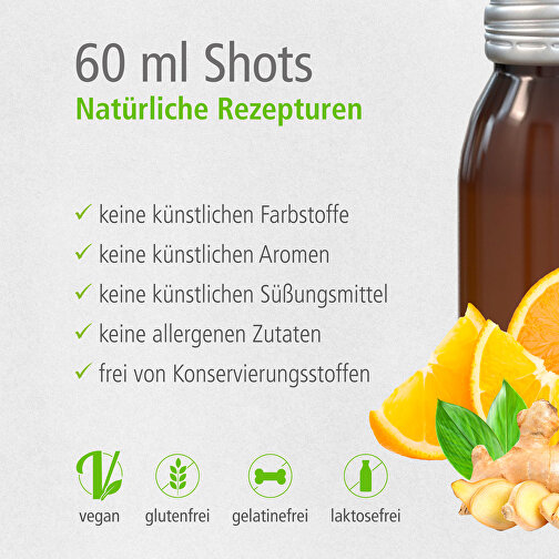 Vitamin-Shot 'Orange' , Glas, Aluminium, 3,90cm x 9,70cm x 3,90cm (Länge x Höhe x Breite), Bild 3