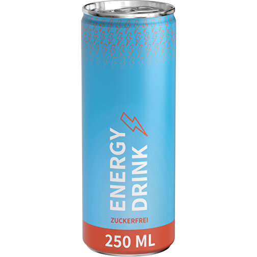 Energy Drink Zuckerfrei, Fullbody , Aluminium, Folie, 5,30cm x 13,50cm x 5,30cm (Länge x Höhe x Breite), Bild 1