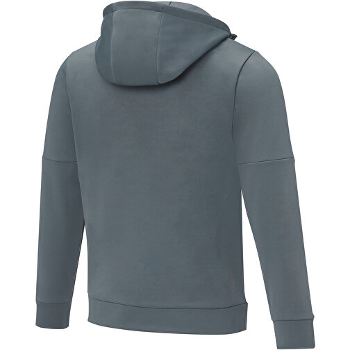 Sayan Kapuzenpullover Mit Halbem Reissverschluss Für Herren , stahlgrau, Strick 85% Polyester, 15% Sorona®, 350 g/m2, Contrast fabric, 280T ripstop  100% Nylon, 72 g/m2, M, , Bild 4