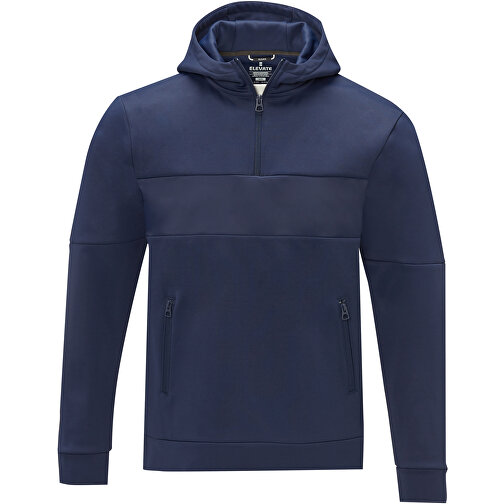 Sayan Kapuzenpullover Mit Halbem Reissverschluss Für Herren , navy, Strick 85% Polyester, 15% Sorona®, 350 g/m2, Contrast fabric, 280T ripstop  100% Nylon, 72 g/m2, S, , Bild 3