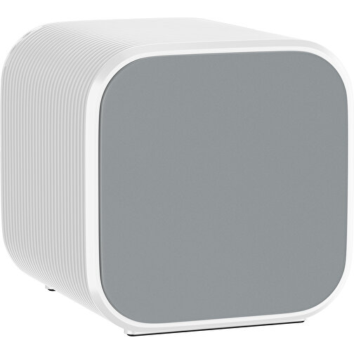 Bluetooth-Lautsprecher Double-Sound , silber / weiß, ABS Kunststoff, 6,00cm x 6,00cm x 6,00cm (Länge x Höhe x Breite), Bild 1