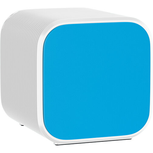 Bluetooth-Lautsprecher Double-Sound , himmelblau / weiß, ABS Kunststoff, 6,00cm x 6,00cm x 6,00cm (Länge x Höhe x Breite), Bild 1