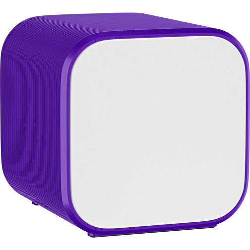 Bluetooth-Lautsprecher Double-Sound , weiß / violet, ABS Kunststoff, 6,00cm x 6,00cm x 6,00cm (Länge x Höhe x Breite), Bild 1