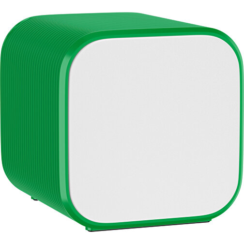 Bluetooth-Lautsprecher Double-Sound , weiß / grün, ABS Kunststoff, 6,00cm x 6,00cm x 6,00cm (Länge x Höhe x Breite), Bild 1
