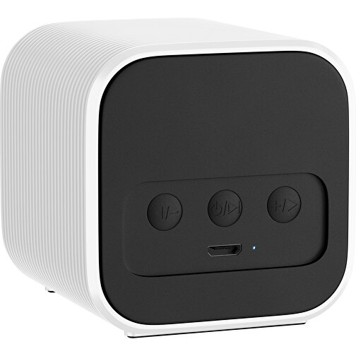 Bluetooth-Lautsprecher Double-Sound , weiß, ABS Kunststoff, 6,00cm x 6,00cm x 6,00cm (Länge x Höhe x Breite), Bild 2