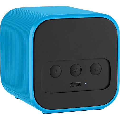 Bluetooth-Lautsprecher Double-Sound , himmelblau, ABS Kunststoff, 6,00cm x 6,00cm x 6,00cm (Länge x Höhe x Breite), Bild 2