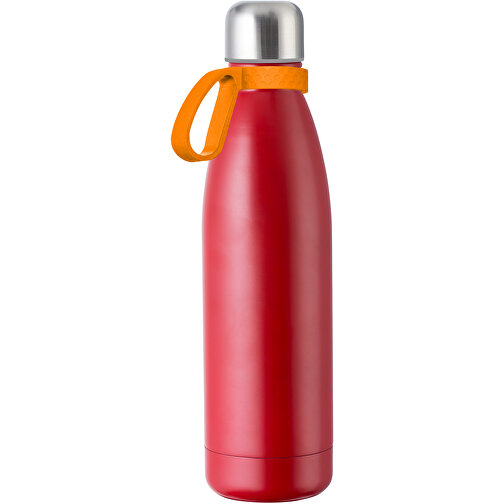 Thermoflasche RETUMBLER MyTOULON , Retumbler, rot / orange, Edelstahl, Kunststoff, Silikon, 4,30cm x 26,00cm x 7,00cm (Länge x Höhe x Breite), Bild 1