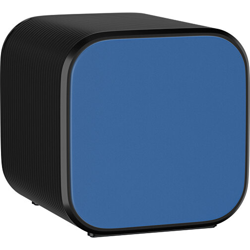 Bluetooth-Lautsprecher Double-Sound , dunkelblau / schwarz, ABS Kunststoff, 6,00cm x 6,00cm x 6,00cm (Länge x Höhe x Breite), Bild 1