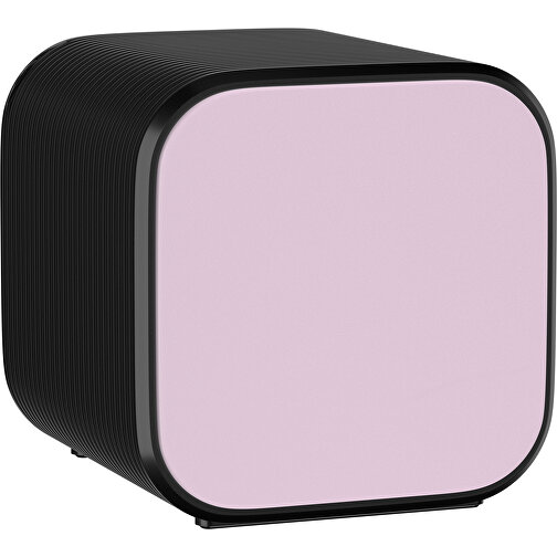 Bluetooth-Lautsprecher Double-Sound , zartrosa / schwarz, ABS Kunststoff, 6,00cm x 6,00cm x 6,00cm (Länge x Höhe x Breite), Bild 1