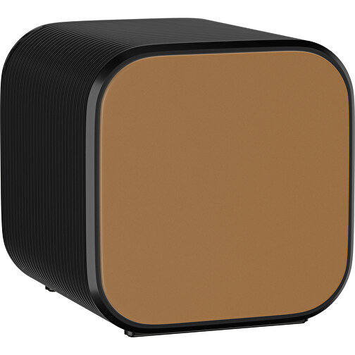 Bluetooth-Lautsprecher Double-Sound , erdbraun / schwarz, ABS Kunststoff, 6,00cm x 6,00cm x 6,00cm (Länge x Höhe x Breite), Bild 1