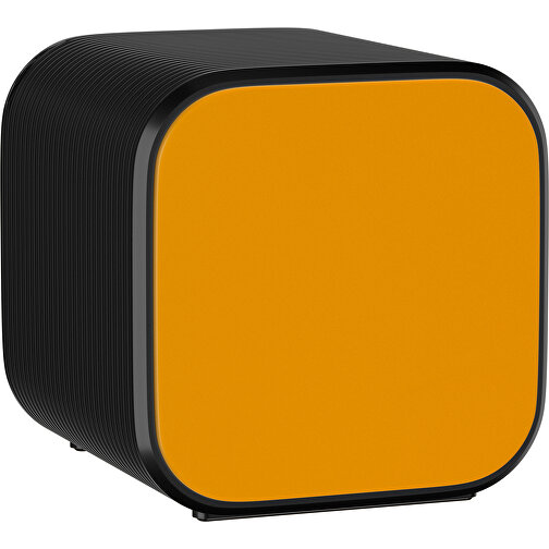 Bluetooth-Lautsprecher Double-Sound , kürbisorange / schwarz, ABS Kunststoff, 6,00cm x 6,00cm x 6,00cm (Länge x Höhe x Breite), Bild 1