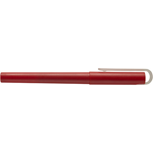 Mauna Recycelter PET Gel-Kugelschreiber , rot, Recycelter PET Kunststoff, 14,30cm (Länge), Bild 3