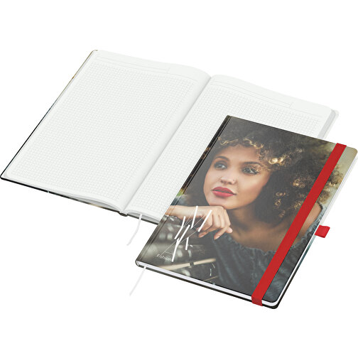Cuaderno Match-Book Blanco verde+azul A4, rojo, Imagen 1