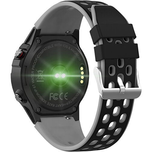 Prixton Smartwatch GPS SW37 , schwarz, Kunststoff, Silikon Kunststoff, Leder, 27,50cm x 1,60cm x 4,90cm (Länge x Höhe x Breite), Bild 6