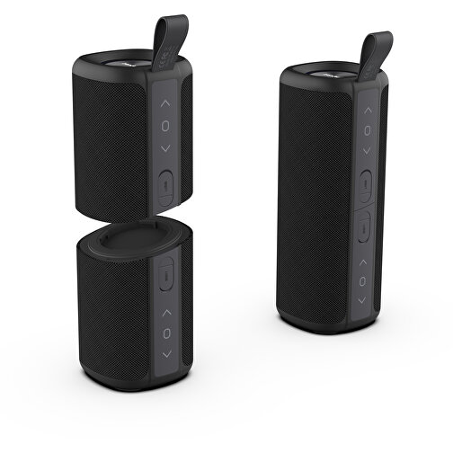 Prixton Aloha Bluetooth® Lautsprecher , schwarz, Kunststoff, 23,50cm x 8,50cm x 8,50cm (Länge x Höhe x Breite), Bild 3