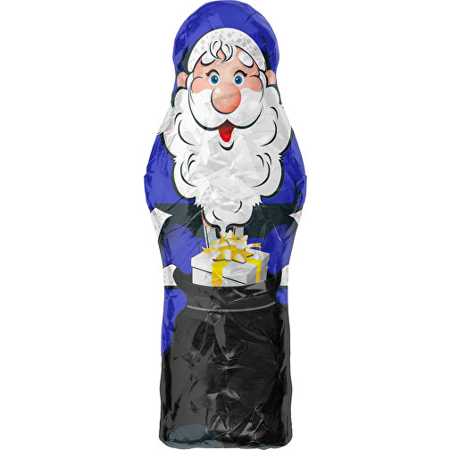 MyBrand Santa Maxi , blau / schwarz, Alufolie, 13,00cm x 3,00cm x 5,00cm (Länge x Höhe x Breite), Bild 1