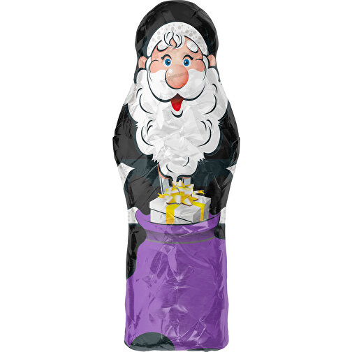 MyBrand Santa Maxi , schwarz / lavendellila, Alufolie, 13,00cm x 3,00cm x 5,00cm (Länge x Höhe x Breite), Bild 1