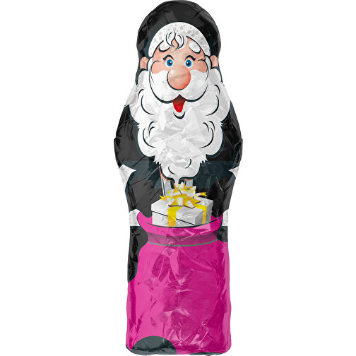MyBrand Santa Maxi , schwarz / pink, Alufolie, 13,00cm x 3,00cm x 5,00cm (Länge x Höhe x Breite), Bild 1