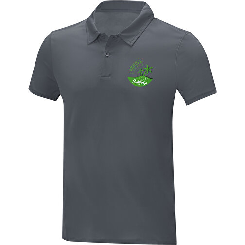 Deimos Poloshirt Cool Fit Mit Kurzärmeln Für Herren , storm grey, Mesh mit Cool Fit Finish 100% Polyester, 105 g/m2, 4XL, , Bild 2