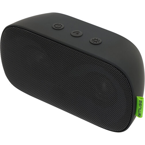 M-370 DJ | Muse 6W Bluetooth Speaker With Ambiance Light , schwarz, ABS, 14,00cm x 8,00cm x 7,50cm (Länge x Höhe x Breite), Bild 1