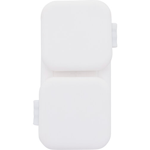 3188 | Xoopar Trafold 3 Wireless Charger 15W , weiß, Bio PE, 14,50cm x 2,10cm x 7,00cm (Länge x Höhe x Breite), Bild 3