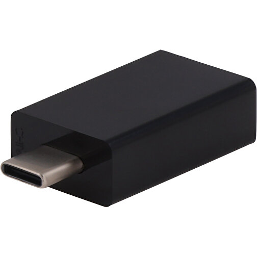 3005 | USB-C To USB-A Adapter , schwarz, ABS, 3,80cm x 1,00cm x 1,90cm (Länge x Höhe x Breite), Bild 1