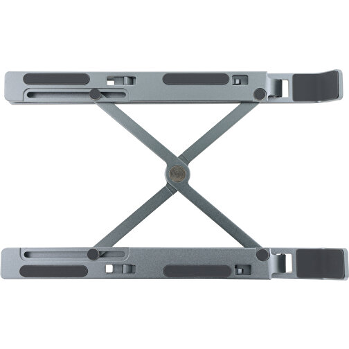 1208 | Foldable Laptop Stand , gun metal - light, Aluminium & Silikon, 24,00cm x 4,50cm x 1,00cm (Länge x Höhe x Breite), Bild 2