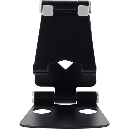 1207 | Foldable Smartphone Stand , schwarz, Aluminium, 8,70cm x 6,70cm x 7,00cm (Länge x Höhe x Breite), Bild 2