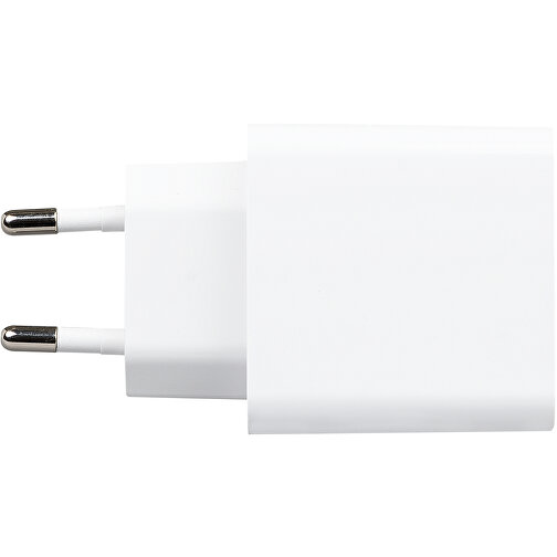Ladegerät Mit 20W Power Delivery Und Quick Charge Für USB Typ A Und Typ C , weiß, ABS, 8,20cm x 2,80cm x 4,70cm (Länge x Höhe x Breite), Bild 3