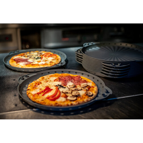 MOVE PIZZA 32 Pizzabox 397mm , Koziol, nature ash grey, Organic Bio-Circular, 39,70cm x 5,10cm x 34,00cm (Länge x Höhe x Breite), Bild 2