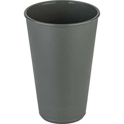 MOVE CUP 0,4 Becher 400ml , Koziol, nature ash grey, Organic Bio-Circular, 8,80cm x 13,20cm x 8,80cm (Länge x Höhe x Breite), Bild 1