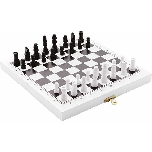 Deluxe 3-in-1-Brettspiel In Box, Weiß , weiß, FSC® Holz, 20,20cm x 1,90cm (Länge x Höhe), Bild 1