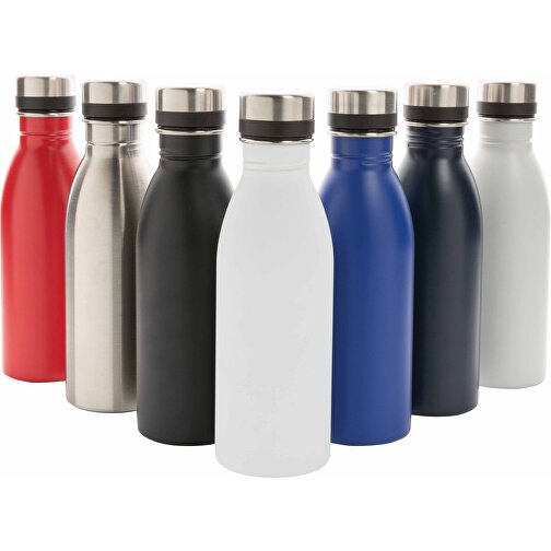 Deluxe Wasserflasche Aus RCS Recyceltem Stainless-Steel, Schwarz , schwarz, Rostfreier Stahl - recycelt, 21,50cm (Höhe), Bild 8