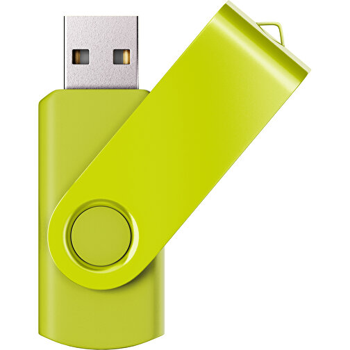 USB-Stick SWING Color 3.0 32 GB , Promo Effects MB , hellgrün MB , 32 GB , Kunststoff/ Aluminium MB , 5,70cm x 1,00cm x 1,90cm (Länge x Höhe x Breite), Bild 1