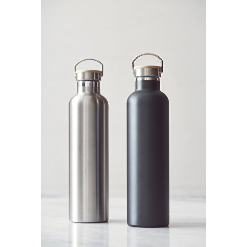 VINGA Miles Thermosflasche 1000 ml, Schwarz , schwarz, Edelstahl, 31,50cm (Höhe), Bild 7