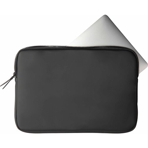 VINGA Baltimore Laptopcase 12-14“, Schwarz , schwarz, PU, 34,00cm x 2,50cm (Länge x Höhe), Bild 3