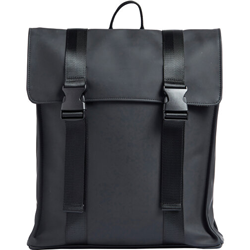 VINGA Baltimore Rucksack, Schwarz , schwarz, Polyester, 36,00cm x 39,00cm (Länge x Höhe), Bild 1