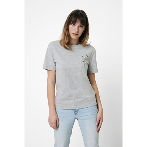 Iqoniq Manuel Ungefärbtes T-Shirt Aus Recycelter Baumwolle, Heather Grey , heather grey, 50% recycelte und 50% biologische Baumwolle, XL, 75,00cm x 0,50cm (Länge x Höhe), Bild 7