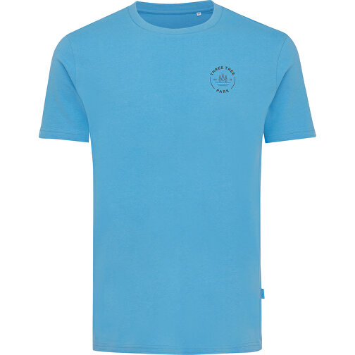 Iqoniq Bryce T-Shirt Aus Recycelter Baumwolle, Tranquil Blue , tranquil blue, 50% recycelte und 50% biologische Baumwolle, M, 71,00cm x 0,50cm (Länge x Höhe), Bild 3
