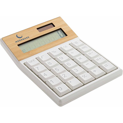 Calculatrice de poche Utah en plastique RCS & bambou FSC®, Image 4