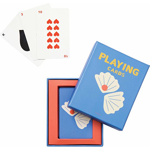 VINGA Spielkarten Couchtisch, Blau , blau, Papier, 5,70cm x 8,70cm (Länge x Höhe), Bild 1