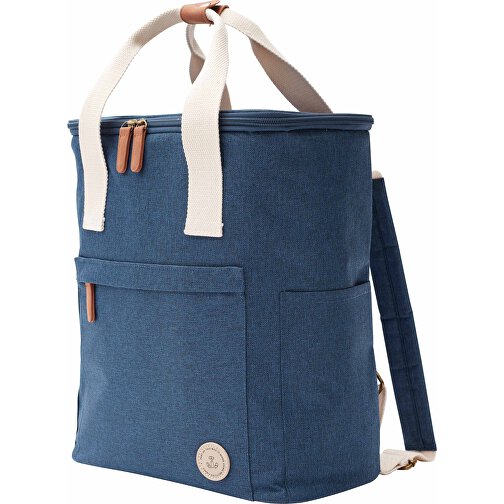 VINGA Sortino Wanderkühlrucksack, Blau , blau, PET - recycelt, 30,50cm x 36,00cm (Länge x Höhe), Bild 3